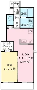 シーズンズ オリーブ【1階】の間取り