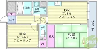 ライオンズマンション南仙台第2【3階】の間取り