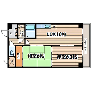 木町通TKビル【3階】の間取り