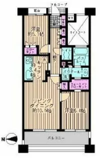 パークスクエア川口【10階】の間取り