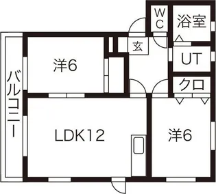 ゆ とぴあF棟【2階】の間取り