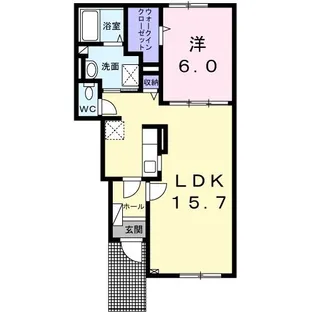 アザレア【1階】の間取り