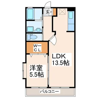 スライブ参番館【5階】の間取り