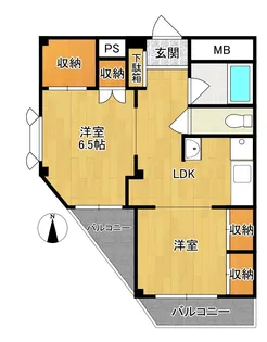 ライメックス太子堂【2階】の間取り