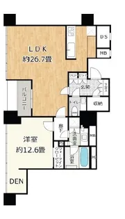 ローレルタワールネ浜松町【23階】の間取り