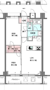 スプリングスクエア永福【1階】の間取り