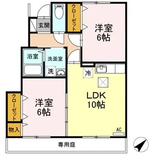アマービル桜A【1階】の間取り