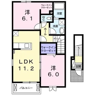 クライスC【2階】の間取り