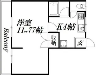 ラ・シャンブル【2階】の間取り