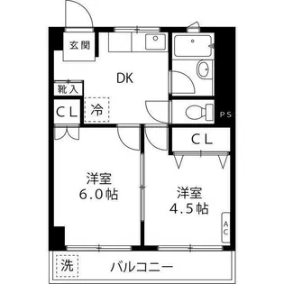 日新マンション【4階】の間取り