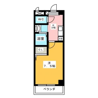 サンハイツ井深【1階】の間取り