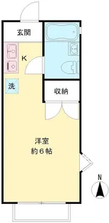 ヒルサイドB棟【2階】の間取り