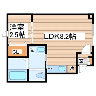 メゾン・ド・ミーゼ【1階】の間取り