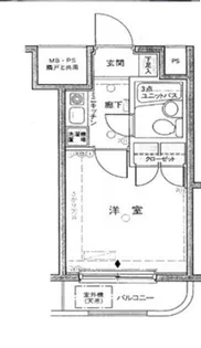 クリオ千駄木壱番館【4階】の間取り