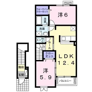 パークヒルズA【2階】の間取り