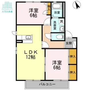 ディアス須田ノ木 B棟【2階】の間取り