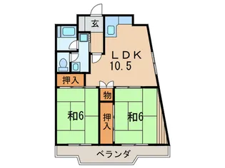 南本町ホビーハイツ【3階】の間取り