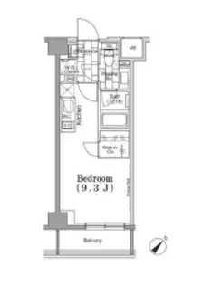 ONE ROOF FLAT TSUKISHIMA【1階】の間取り