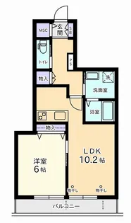 テラフォルテS【2階】の間取り