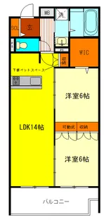 M’s Court国分寺【2階】の間取り