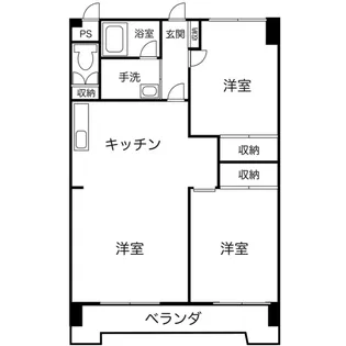 グリーンハイツ【2階】の間取り