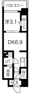 ミラージュパレス難波クルヴァ【5階】の間取り