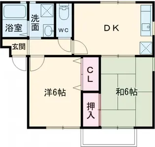 エスぺランサ香呂【1階】の間取り
