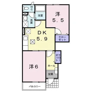オードリー【1階】の間取り