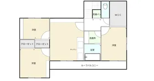 シェモア若林【3階】の間取り