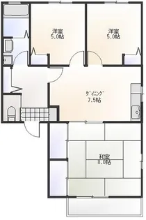 フレンドマハロ【1階】の間取り