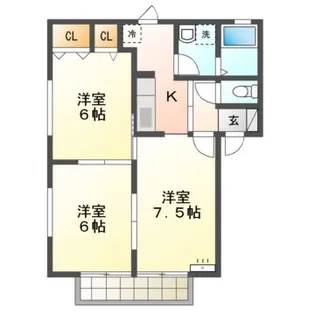 ロイヤルステージ【2階】の間取り