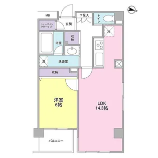 KDXレジデンス成城【1階】の間取り