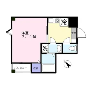 クレストクレール【2階】の間取り