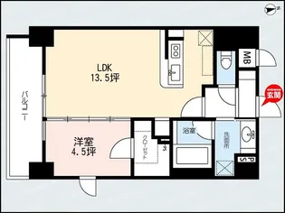 ディナミス【9階】の間取り