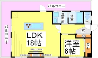 宝陽ビル【当社限定物件】【5階】の間取り