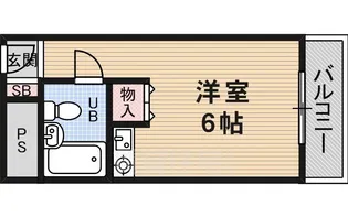 シャルム茨木【3階】の間取り
