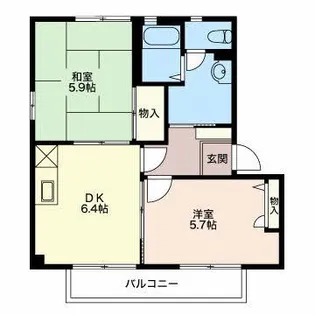 LaneigeII【2階】の間取り