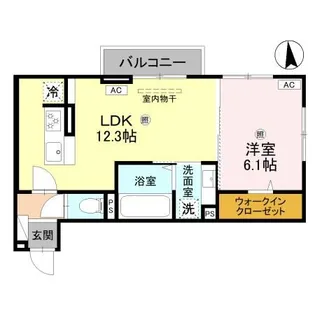 Lumiere du Soir(リュミエール ドゥ ソワール) Un【2階】の間取り