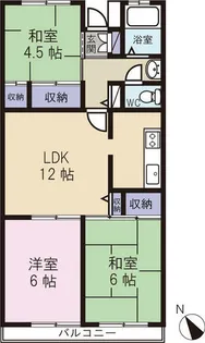 ビクトリア宮島【4階】の間取り