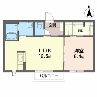 ピュア フラッツ (Pure Flats)A【2階】の間取り