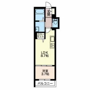 コンフォルト安田町【1階】の間取り