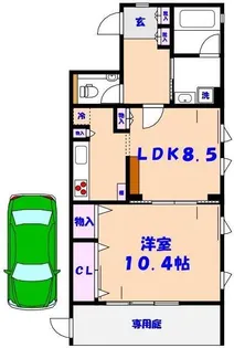 アークガーデン【1階】の間取り