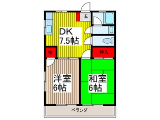 笹屋マンション【1階】の間取り