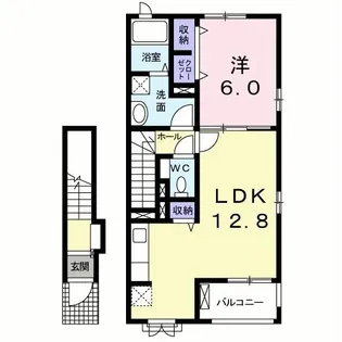 プリムラB【1階】の間取り