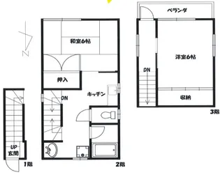 中野荘の間取り