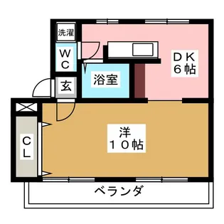 セゾンMK【2階】の間取り