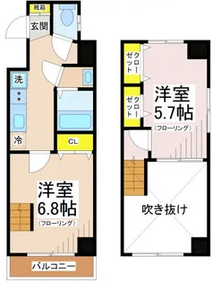 つつじヶ丘エクセルハイツVの間取り