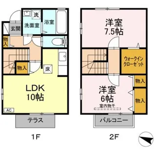 サンモール ナナ B【1階】の間取り