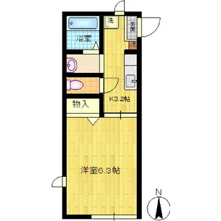 ガーデンハイツ大師【1階】の間取り