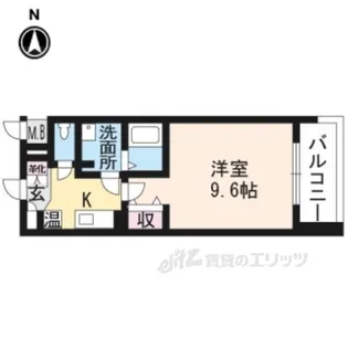 インベスト京都堀川【6階】の間取り